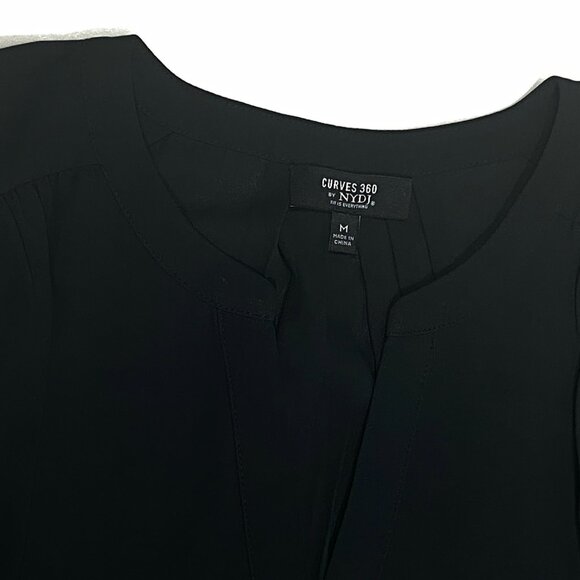 Curves 360 by NYDJ Perfect Sleeveless Blouse - Black Size Medium - Picture 7 of 10